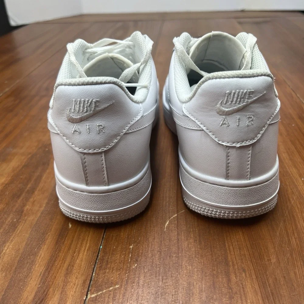 Nike Air Force 1 Low White Leather Sneakers Men's Size 10 Shoes AF1